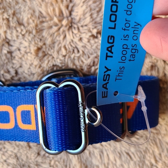 💥HP 💥Nylon Max & Neo Martingale Collar Blue/Orange "Adopt Me" 14"-16.25 - Picture 4 of 10